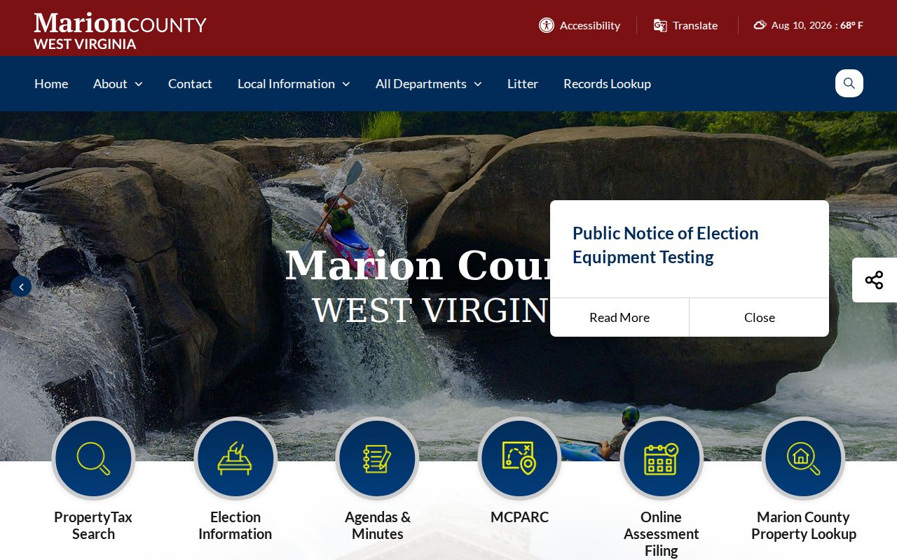 Marion County criminal records county government portal