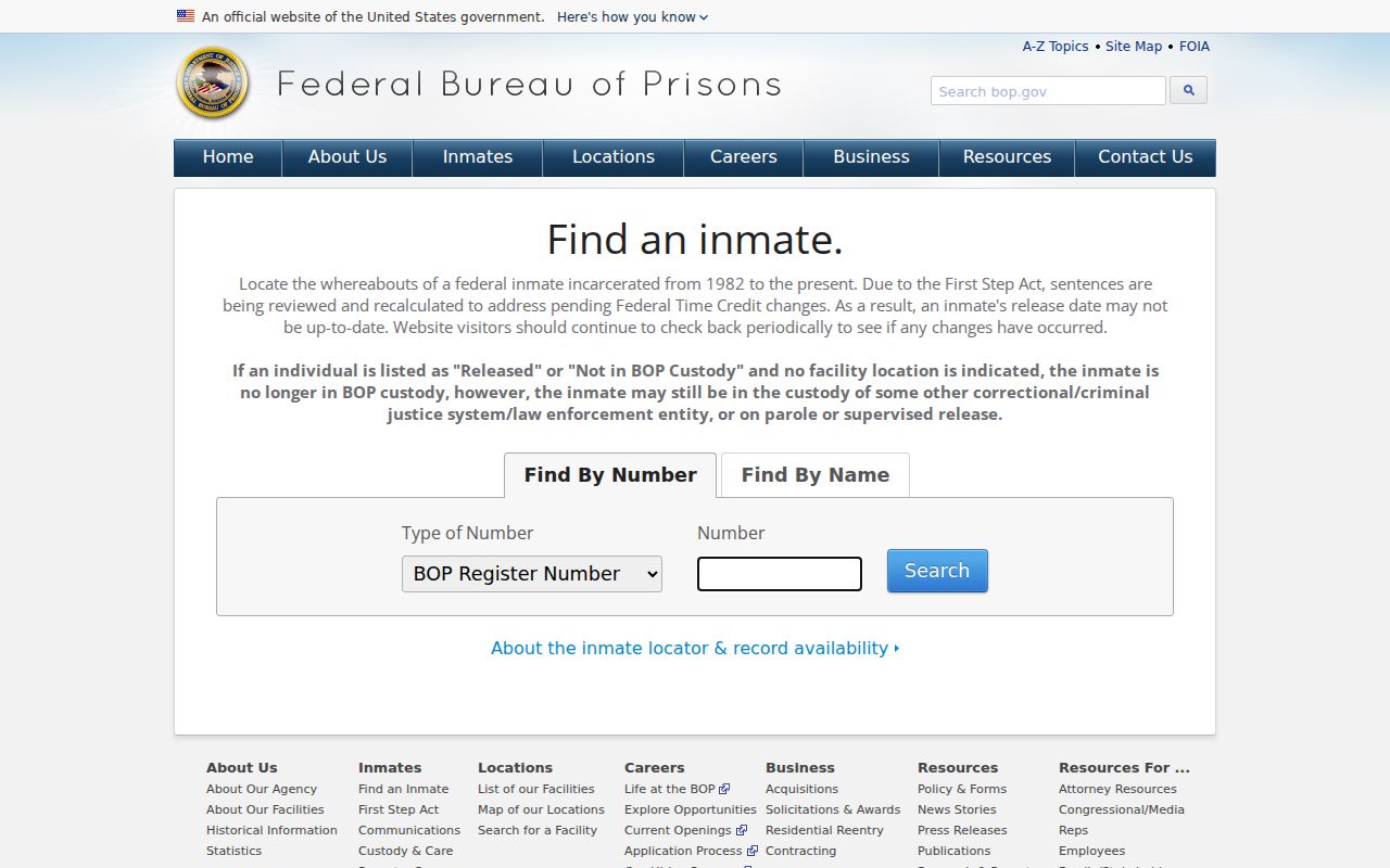 Marion County federal criminal custody record locator