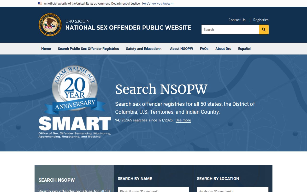 Marion County sex offender check through the national registry